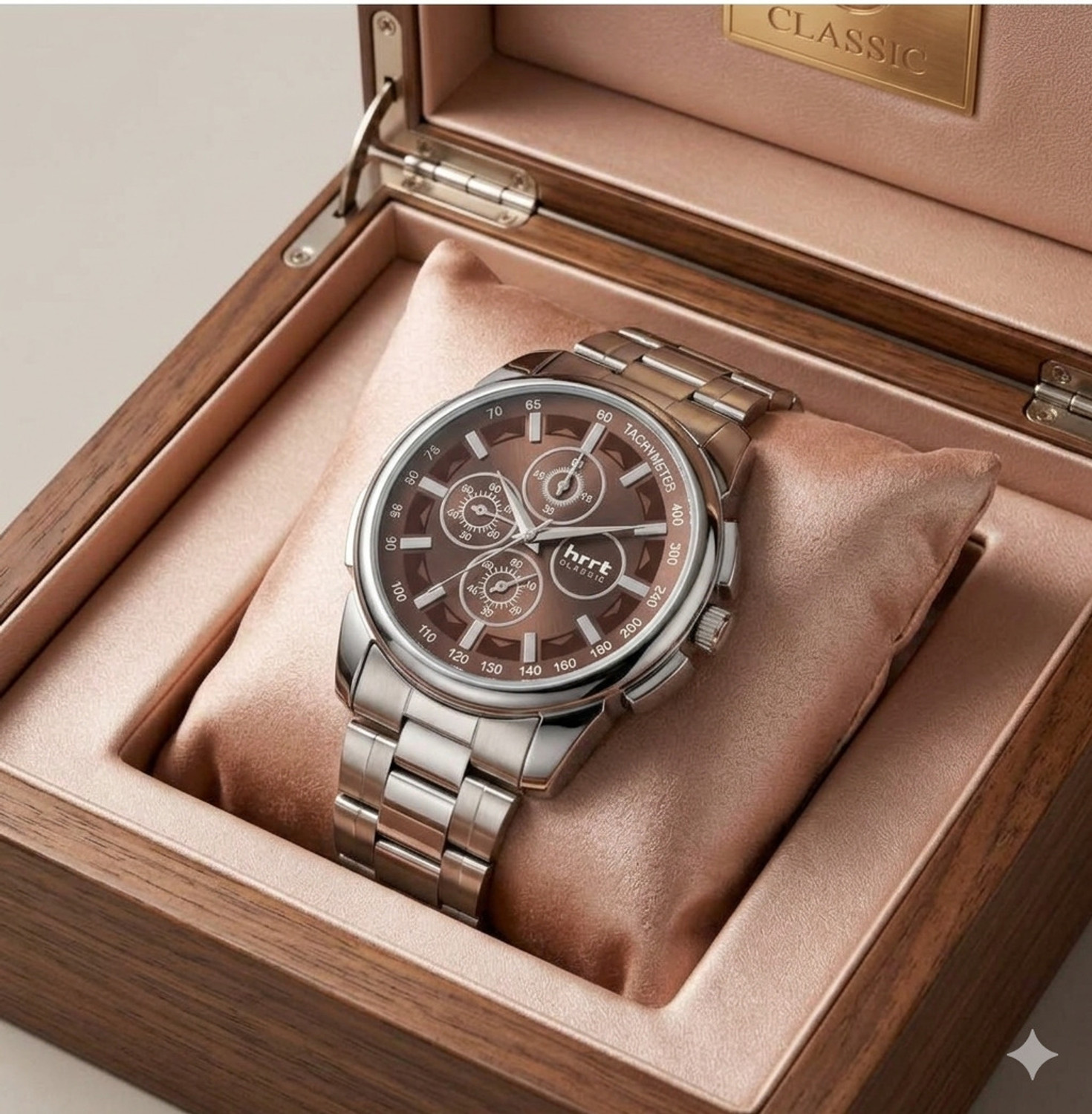 hrrt Classic RG-29 Men's Rose Gold Analog Watch - Image 1