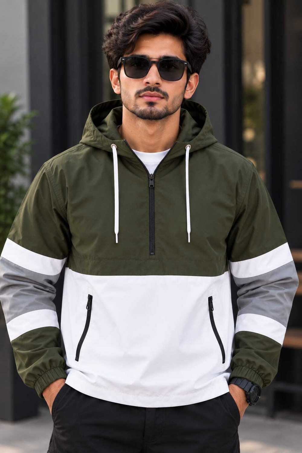 RAXHA Colorblock Men Wind Cheater - Image 1
