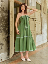 sage green princess dress bebe Women Bandage Maxi/Full Length FW 21