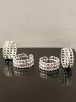 Bharma traders 45588 Alloy Silver Plated Toe Ring Set Price in