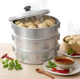 SHIBU Pure Aluminium Momo Steamer 6X3 Cacpacity -3Ltr (Food