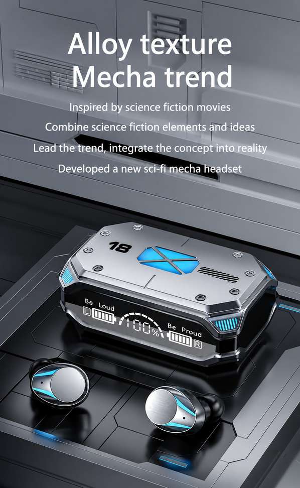 Shopsy Coracao 48Hrs TWS Earbuds with LED Display, Bluetooth Calling, - Image 3