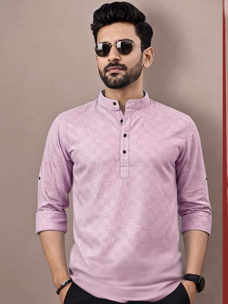 Varbandhan Men Self Design Straight Kurta - Buy Varbandhan Men Self Design Straight Kurta Online at Best Prices in India | Shopsy.in - Image 2