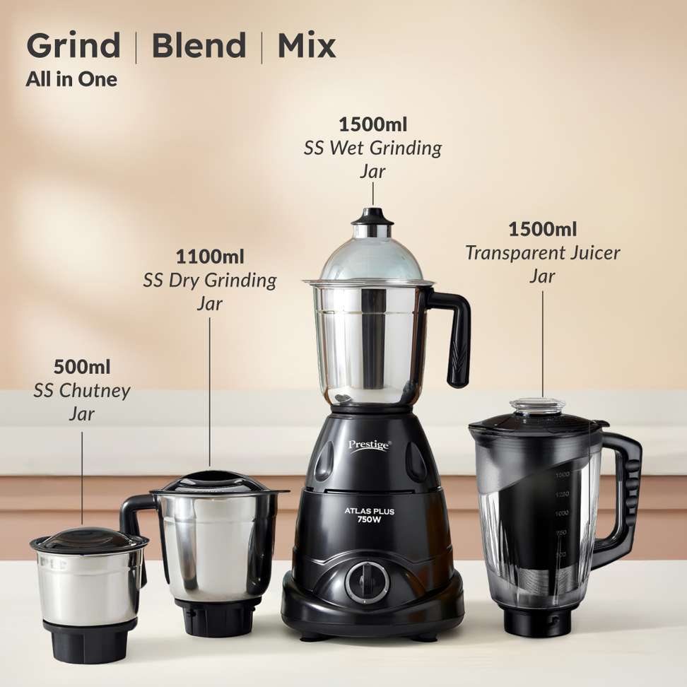 Shopsy Prestige Plus 750W Juicer Mixer Grinder - Image 4