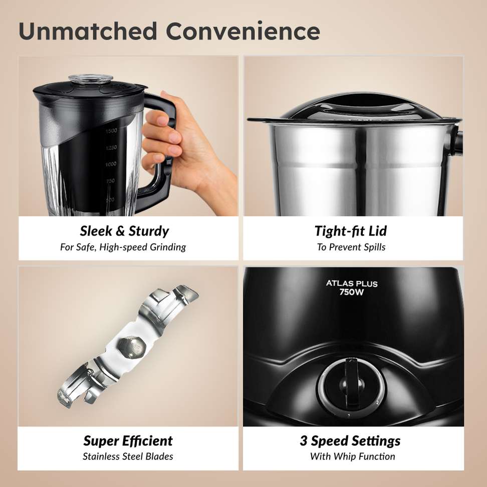 Shopsy Prestige Plus 750W Juicer Mixer Grinder - Image 8