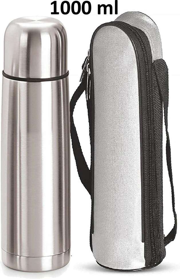 Shopsy Shu vastu 1000ml Double Wall Flask with Flip Lid 1 L - Image 2
