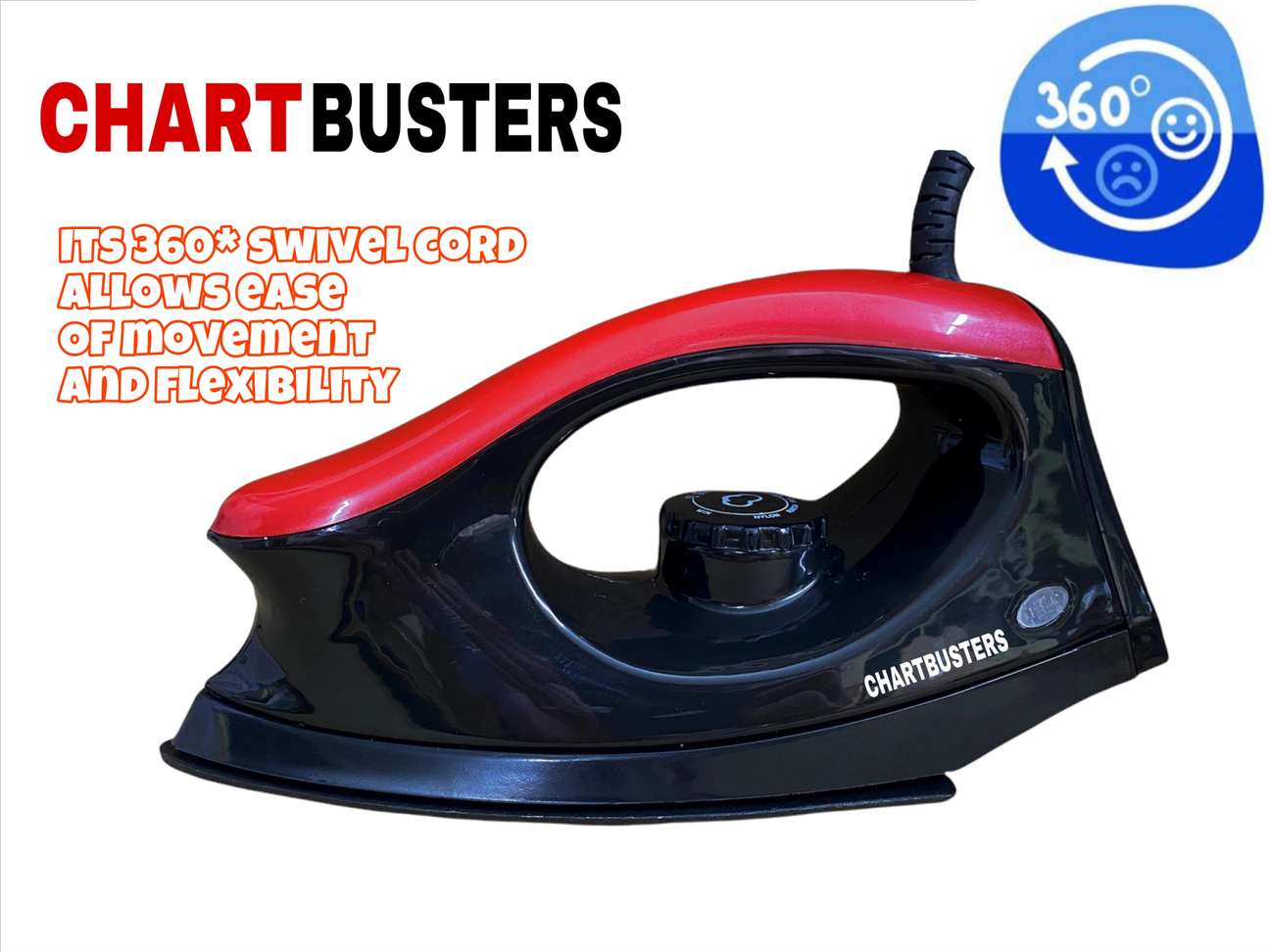 Chartbusters 1000-Watt Iron | Safety-Packed Iron with Quick,Uniform Heating | 2-year Warranty 1000 W Dry Iron Price in India - Buy Chartbusters 1000-Watt Iron | Safety-Packed Iron with Quick,Uniform Heating | 2-year Warranty 1000 W Dry Iron online at Shopsy.in - Image 8