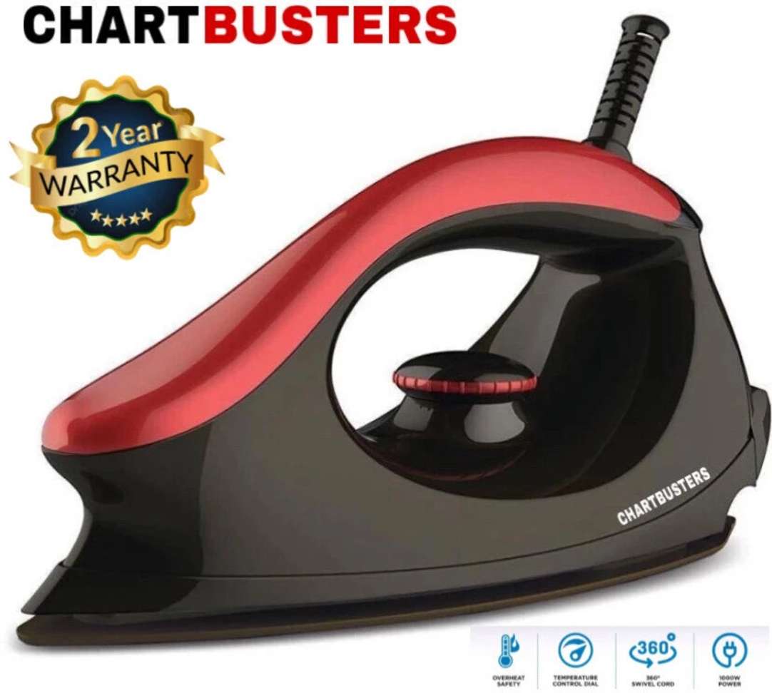 Chartbusters 1000-Watt Iron | Safety-Packed Iron with Quick,Uniform Heating | 2-year Warranty 1000 W Dry Iron Price in India - Buy Chartbusters 1000-Watt Iron | Safety-Packed Iron with Quick,Uniform Heating | 2-year Warranty 1000 W Dry Iron online at Shopsy.in - Image 5