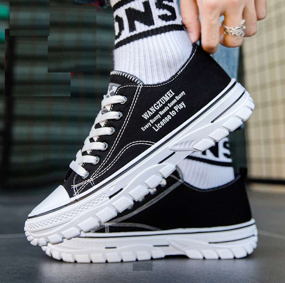 Shopsy JAMARION Trendy Black Sneakers for Men and Boys - Image 2
