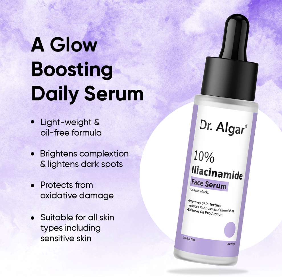 Shopsy Dr. Algar Niacinamide Face Serum + Beetroot Lip Balm Combo - Image 3