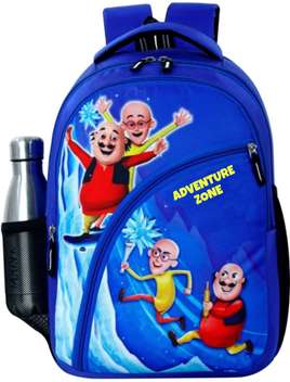 MOTU PATLU Canvas School Bag for nursery LKG ans UKG Students 25 L