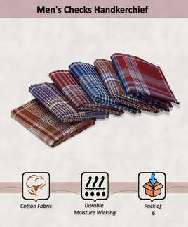 Men's 100% Cotton Dark Colour Striped (Pack of 12) [