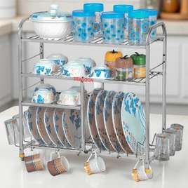 Kitchen Wall Mount Utensils Rack Stand Dish Stand/Holder (39*36