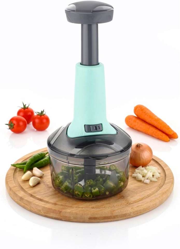 Armony by Generic Hand Push 650ML with 3 Stainless Steel Blades Vegetable & Fruit Chopper Price in India - Buy Armony by Generic Hand Push 650ML with 3 Stainless Steel Blades Vegetable & Fruit Chopper online at Shopsy.in - Image 5
