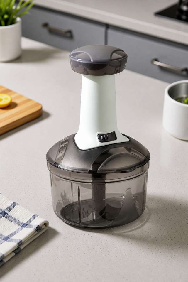 Armony by Generic Hand Push 650ML with 3 Stainless Steel Blades Vegetable & Fruit Chopper Price in India - Buy Armony by Generic Hand Push 650ML with 3 Stainless Steel Blades Vegetable & Fruit Chopper online at Shopsy.in - Image 3