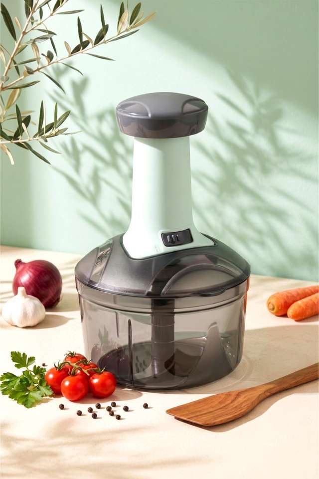 Armony by Generic Hand Push 650ML with 3 Stainless Steel Blades Vegetable & Fruit Chopper Price in India - Buy Armony by Generic Hand Push 650ML with 3 Stainless Steel Blades Vegetable & Fruit Chopper online at Shopsy.in - Image 4