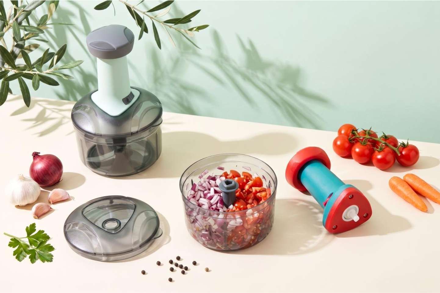 Armony by Generic Hand Push 650ML with 3 Stainless Steel Blades Vegetable & Fruit Chopper Price in India - Buy Armony by Generic Hand Push 650ML with 3 Stainless Steel Blades Vegetable & Fruit Chopper online at Shopsy.in - Image 6
