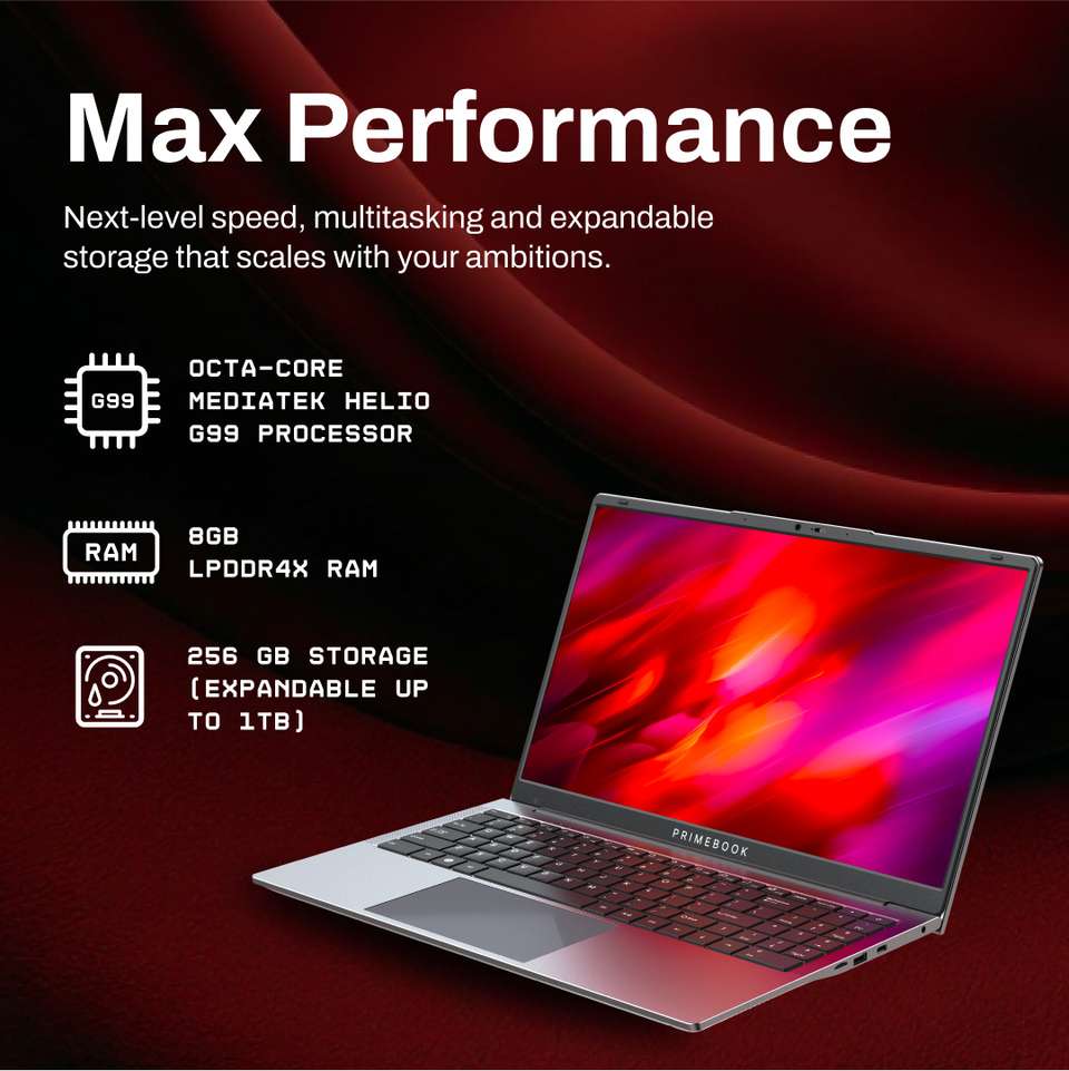 Shopsy Primebook 2 Max 2026 Android 15 Laptop 8GB 256GB Gray - Image 4