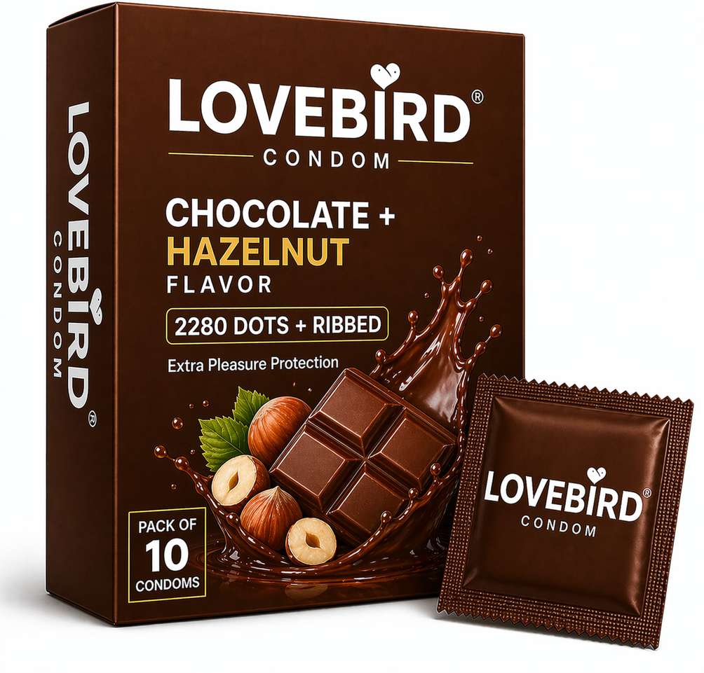 Shopsy LOVEBIRDCONDOM Ohh wow Chocolate Hazelnut Condoms - Image 3