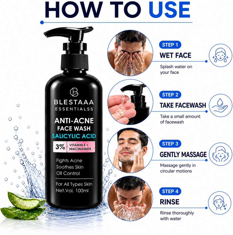 Shopsy blestaaa essentialss Salicylic Acid Face Wash with Niacinamide - Image 5