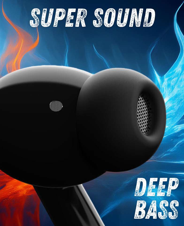 NS WORLD Thunderbuds V3 | Deep Bass | Large Battery headphone | Touch Earbuds & Airbuds Bluetooth Headset Price in India - Buy NS WORLD Thunderbuds V3 | Deep Bass | Large Battery headphone | Touch Earbuds & Airbuds Bluetooth Headset online at Shopsy.in - Image 3