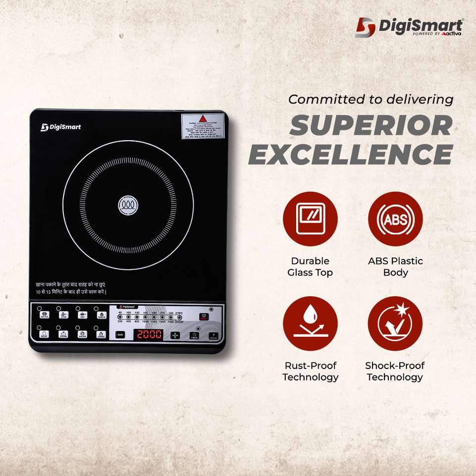 Shopsy DIGISMART 2000W Induction Cooktop Push Button - Image 7