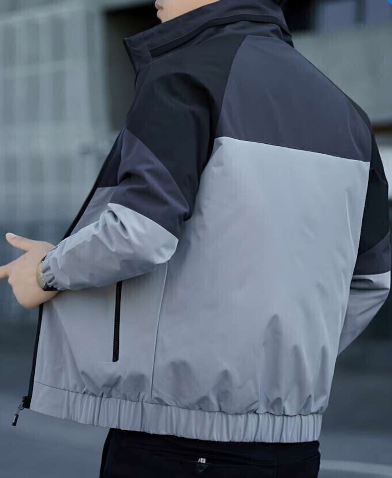 IandT Full Sleeve Colorblock Men Jacket - Buy IandT Full Sleeve Colorblock Men Jacket Online at Best Prices in India | Shopsy.in - Image 3