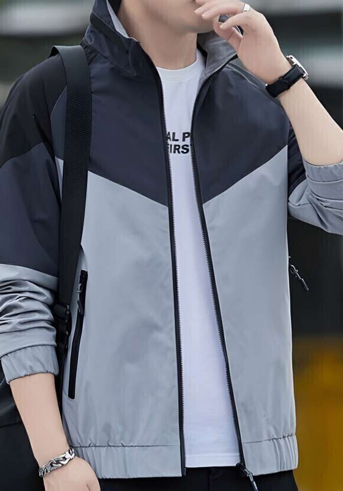 IandT Full Sleeve Colorblock Men Jacket - Buy IandT Full Sleeve Colorblock Men Jacket Online at Best Prices in India | Shopsy.in - Image 4