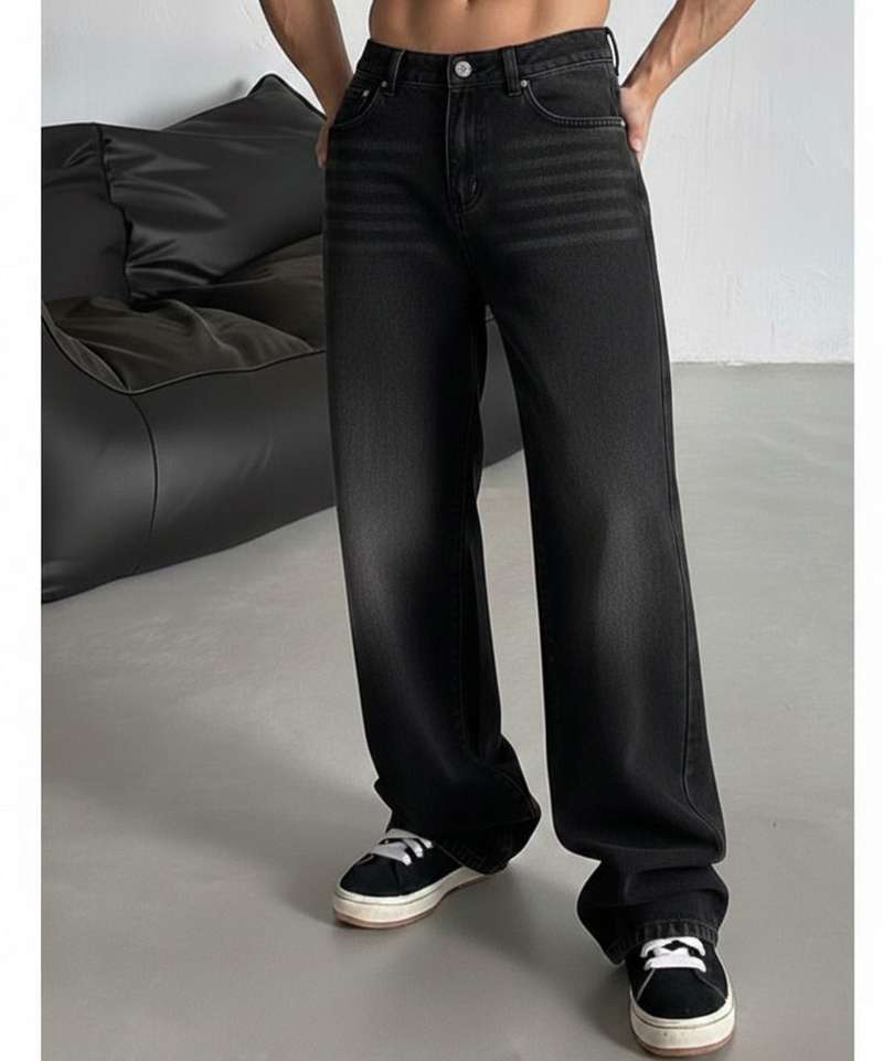 Naaztraders Straight Fit Men Black Jeans - Buy Naaztraders Straight Fit Men Black Jeans Online at Best Prices in India | Shopsy.in - Image 2