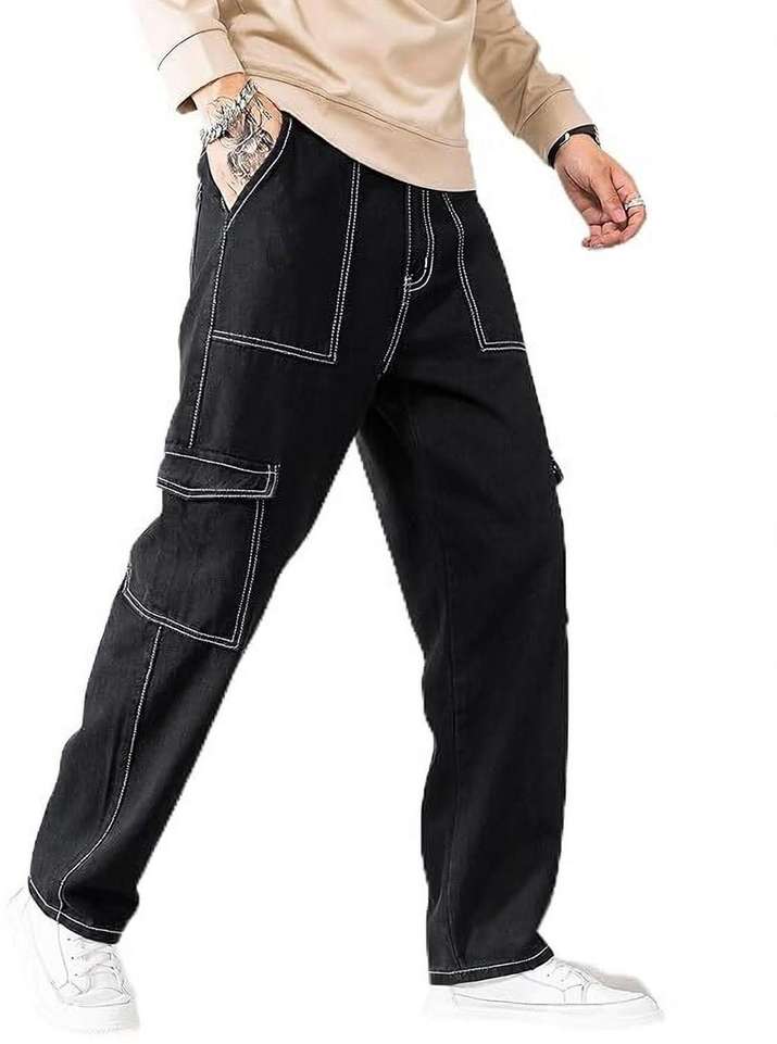 Every Choice Loose Fit Men Black Jeans - Buy Every Choice Loose Fit Men Black Jeans Online at Best Prices in India | Shopsy.in - Image 2