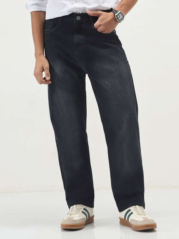 Urbano Fashion Loose Fit Men Black Jeans - Buy Urbano Fashion Loose Fit Men Black Jeans Online at Best Prices in India | Shopsy.in - Image 2