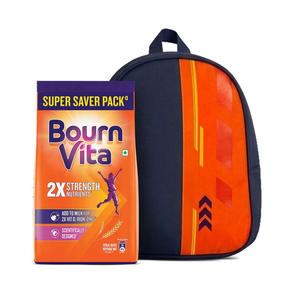 Bournvita Chocolate Nutrition Drink Pouch with Bagpack Price in India - Buy Bournvita Chocolate Nutrition Drink Pouch with Bagpack online at Shopsy.in - Image 2