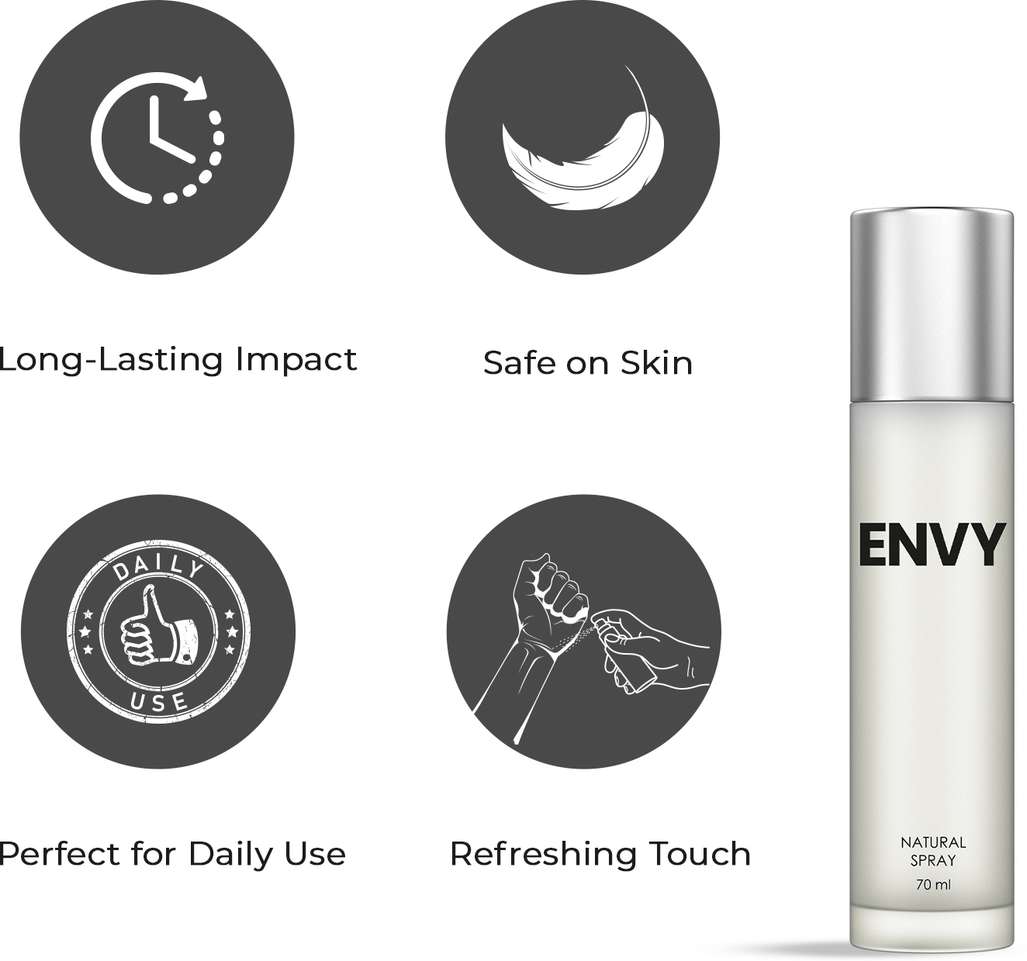 Shopsy Envy Natural Spray Perfume Eau de Parfum 70ml - Image 4