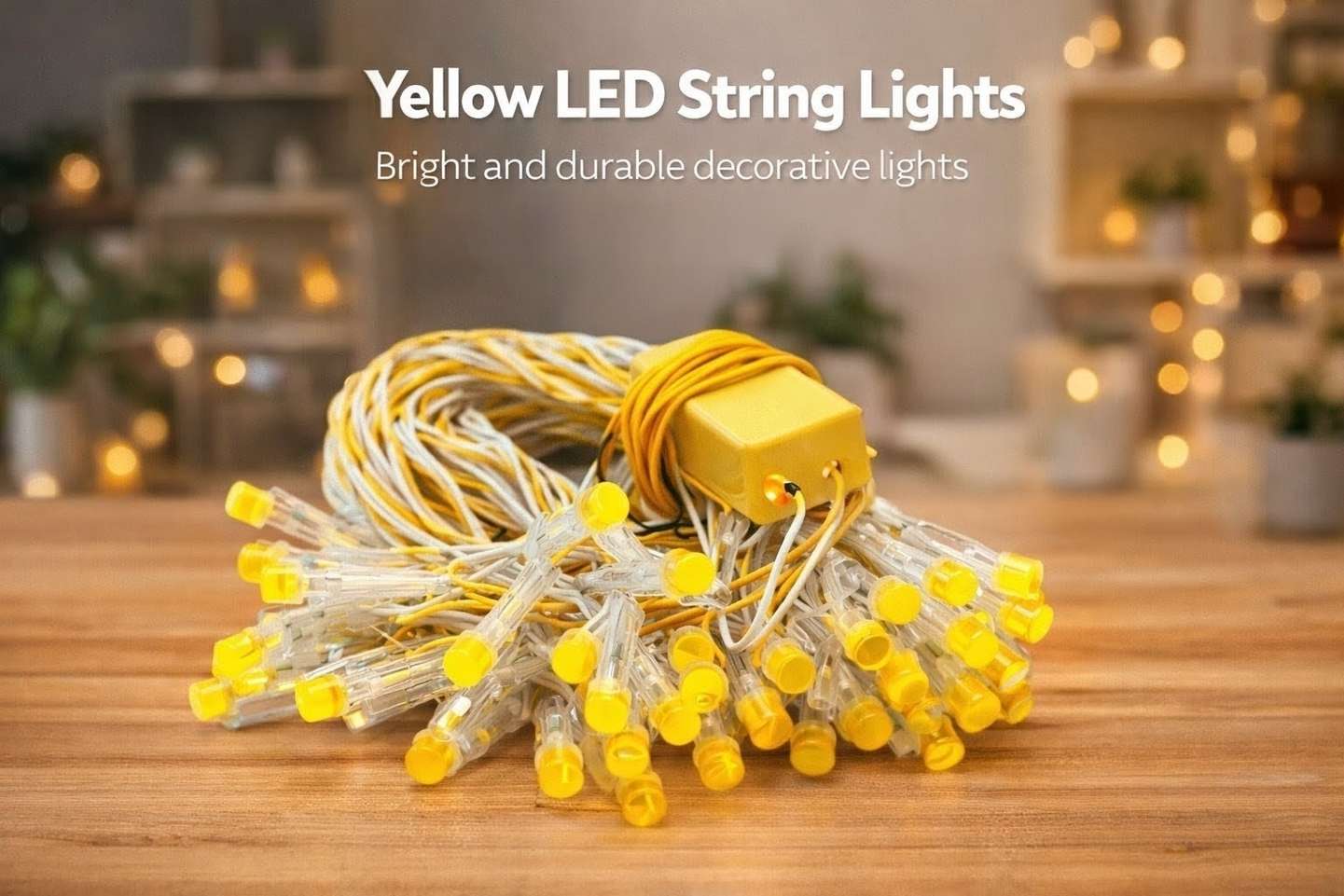 MEIKA 40 LEDs 40 m Yellow Steady Bulb Rice Lights Price in India - Buy MEIKA 40 LEDs 40 m Yellow Steady Bulb Rice Lights online at Shopsy.in - Image 3