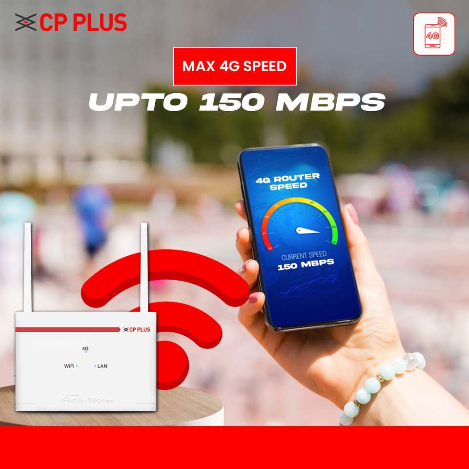 CP PLUS CP-XR-DE21-S-V2 WiFi-6 Compatible 5G Sim Connect with DVR/NVR/WiFi Camera 4G Router 2.4 GHz 150 Mbps Wifi Speed Dual Band External Antenna Ethernet (Cable Broadband), MiFi (Sim Based) - CP PLUS : Shopsy.in - Image 4