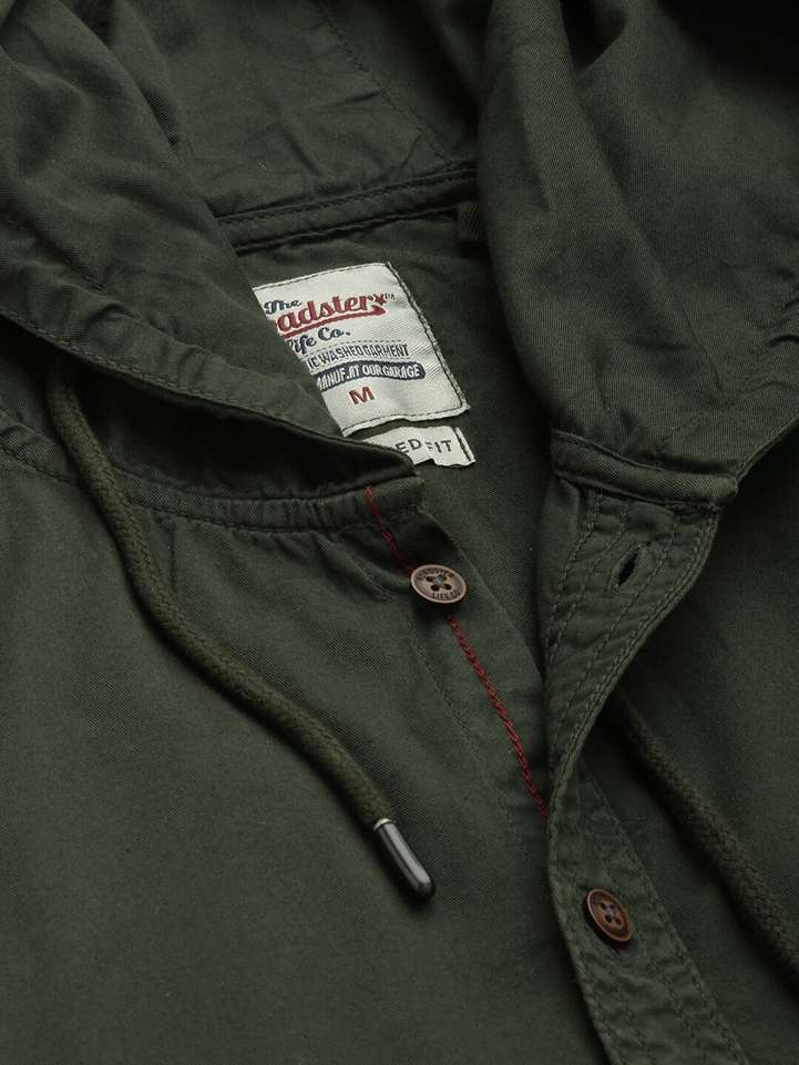 Roadster Men Solid Casual Green Shirt - Buy Roadster Men Solid Casual Green Shirt Online at Best Prices in India | Shopsy.in - Image 3