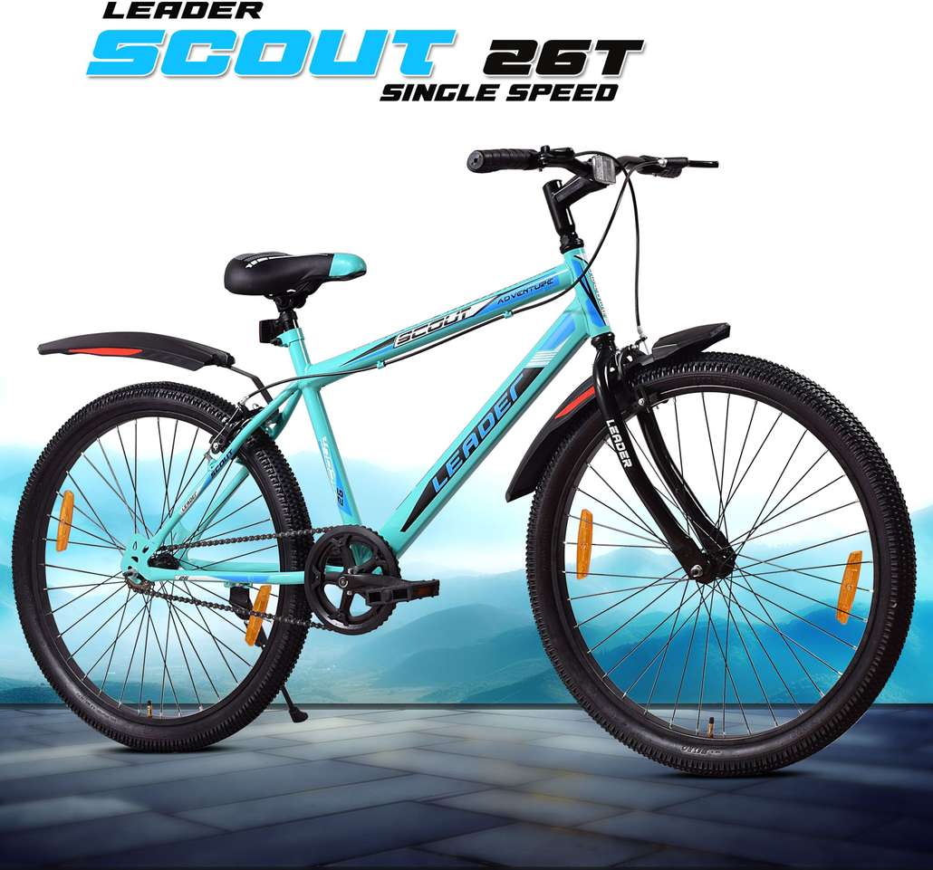 LEADER Scout 26T SEA Blue BLACK for Ride 26 T Mountain Cycle Price in India - Buy LEADER Scout 26T SEA Blue BLACK for Ride 26 T Mountain Cycle online at Shopsy.in - Image 2