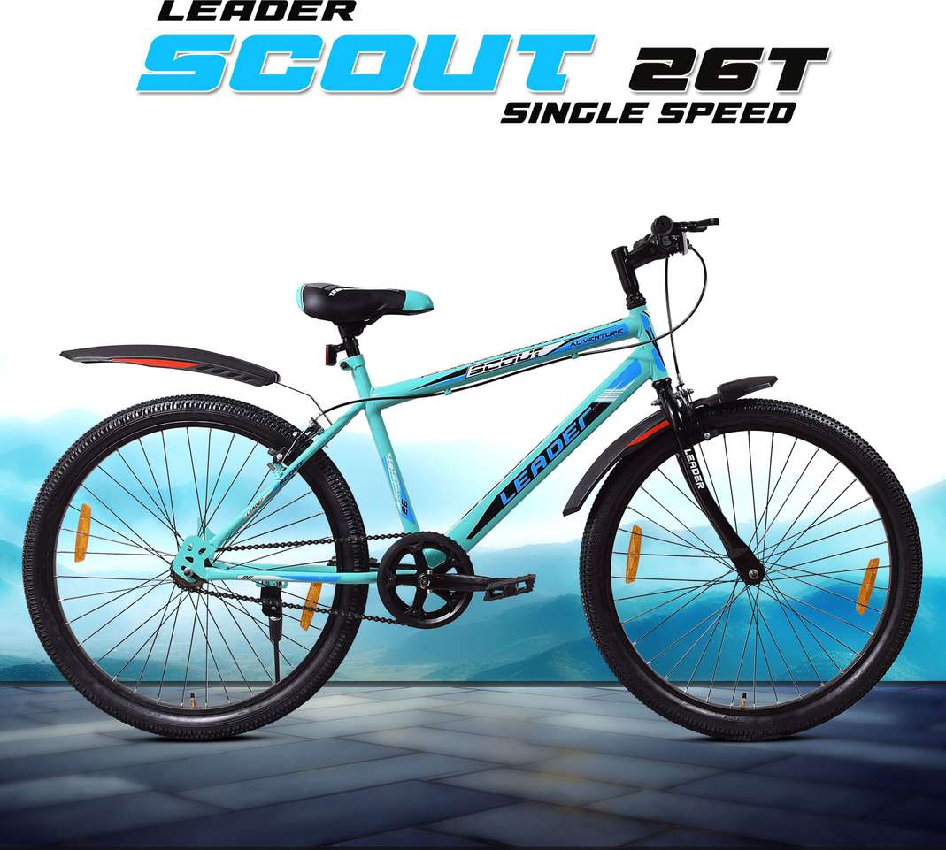 LEADER Scout 26T SEA Blue BLACK for Ride 26 T Mountain Cycle Price in India - Buy LEADER Scout 26T SEA Blue BLACK for Ride 26 T Mountain Cycle online at Shopsy.in - Image 4
