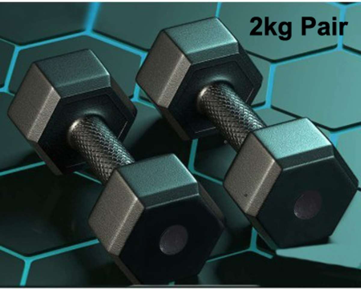 DCS Pro FITNESS (2kg * 2) Dumbbell Set - 1 Pair of Dumbbells - Best for Light WORK - OUT Fixed Weight Dumbbell Price in India - Buy DCS Pro FITNESS (2kg * 2) Dumbbell Set - 1 Pair of Dumbbells - Best for Light WORK - OUT Fixed Weight Dumbbell online at Shopsy.in - Image 2