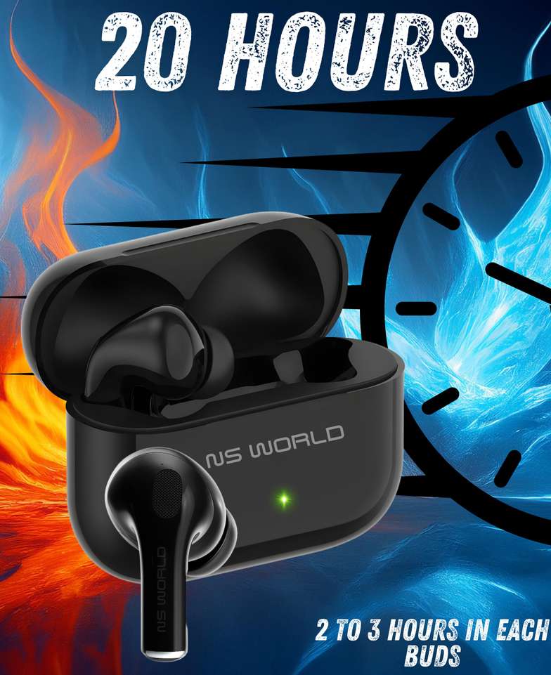 NS WORLD Thunderbuds V3 | Deep Bass | Large Battery headphone | Touch Earbuds & Airbuds Bluetooth Headset Price in India - Buy NS WORLD Thunderbuds V3 | Deep Bass | Large Battery headphone | Touch Earbuds & Airbuds Bluetooth Headset online at Shopsy.in - Image 6