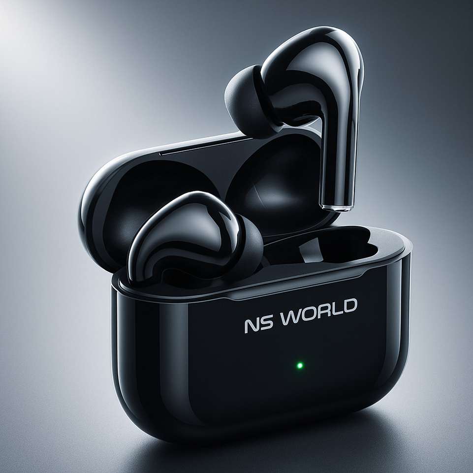 NS WORLD Thunderbuds V3 | Deep Bass | Large Battery headphone | Touch Earbuds & Airbuds Bluetooth Headset Price in India - Buy NS WORLD Thunderbuds V3 | Deep Bass | Large Battery headphone | Touch Earbuds & Airbuds Bluetooth Headset online at Shopsy.in - Image 2