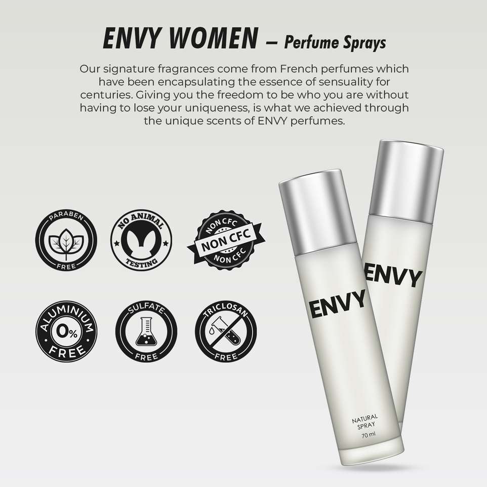 Shopsy Envy Natural Spray Perfume Eau de Parfum 70ml - Image 6