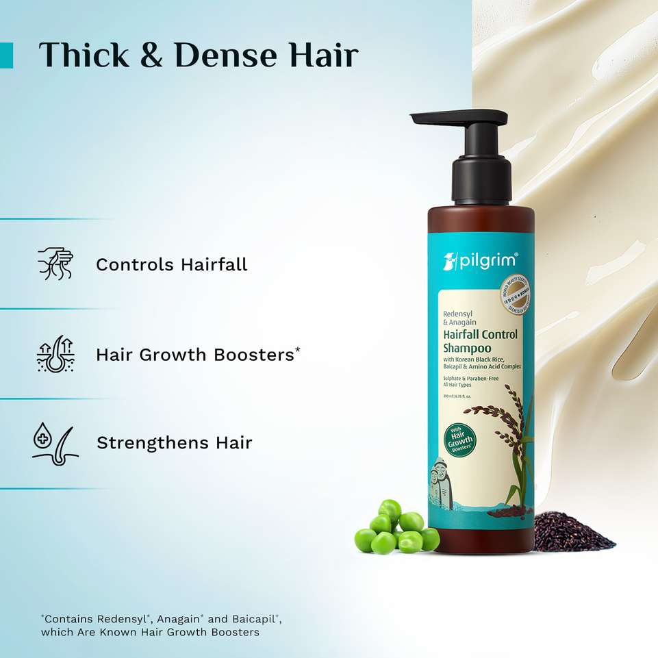Pilgrim Redensyl & Anagain Hairfall Control Shampoo for all hair types Price in India - Buy Pilgrim Redensyl & Anagain Hairfall Control Shampoo for all hair types online at Shopsy.in - Image 4