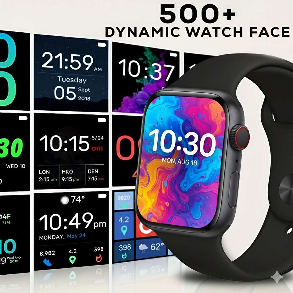 Shopsy Melbon T500 Pro Smartwatch with BT Calling, Black - Image 5