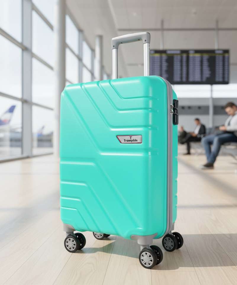 Shopsy Trumpkin Small Cabin Luggage 55cm 8-Wheel Green - Image 2