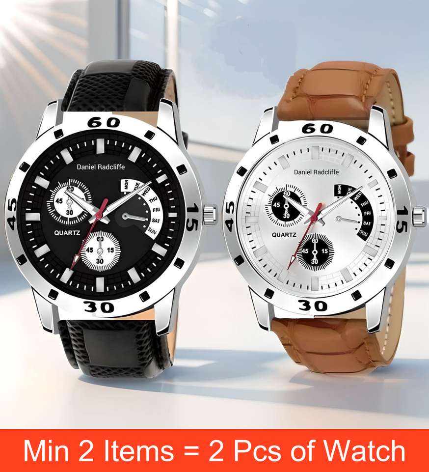 Daniel Radcliffe Avio Lather buy 1 get 1 FREE Analog Watch - For Men Price in India - Buy Daniel Radcliffe Avio Lather buy 1 get 1 FREE Analog Watch - For Men online at Shopsy.in - Image 2