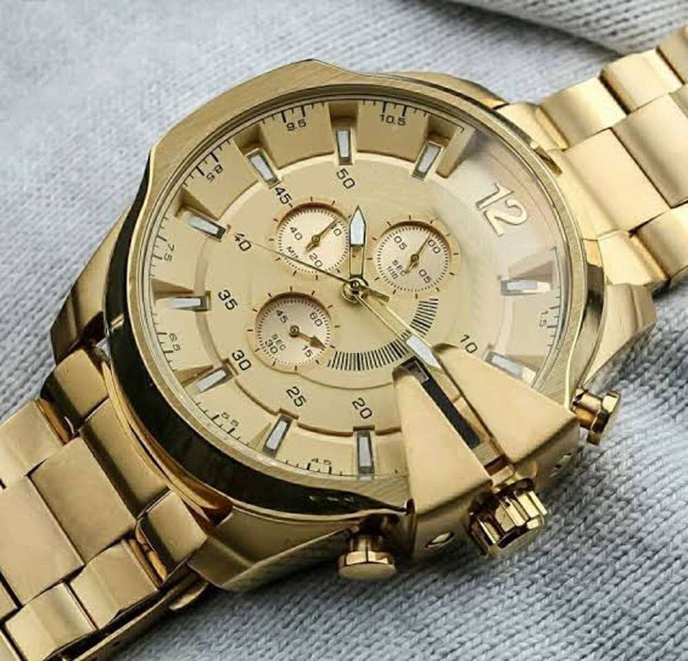 ANSHIKA FASHION ZONE FASHION PREMIUM DESIGN DIAL STAINLESS STEEL GOLD CHAIN SRA TRANDY WATCH LUXURY FASHION PREMIUM DESIGN DIAL STAINLESS STEEL GOLD CHAIN SRA TRANDY WATCH Analog Watch - For Men Price in India - Buy ANSHIKA FASHION ZONE FASHION PREMIUM DESIGN DIAL STAINLESS STEEL GOLD CHAIN SRA TRANDY WATCH LUXURY FASHION PREMIUM DESIGN DIAL STAINLESS STEEL GOLD CHAIN SRA TRANDY WATCH Analog Watch - For Men online at Shopsy.in - Image 4
