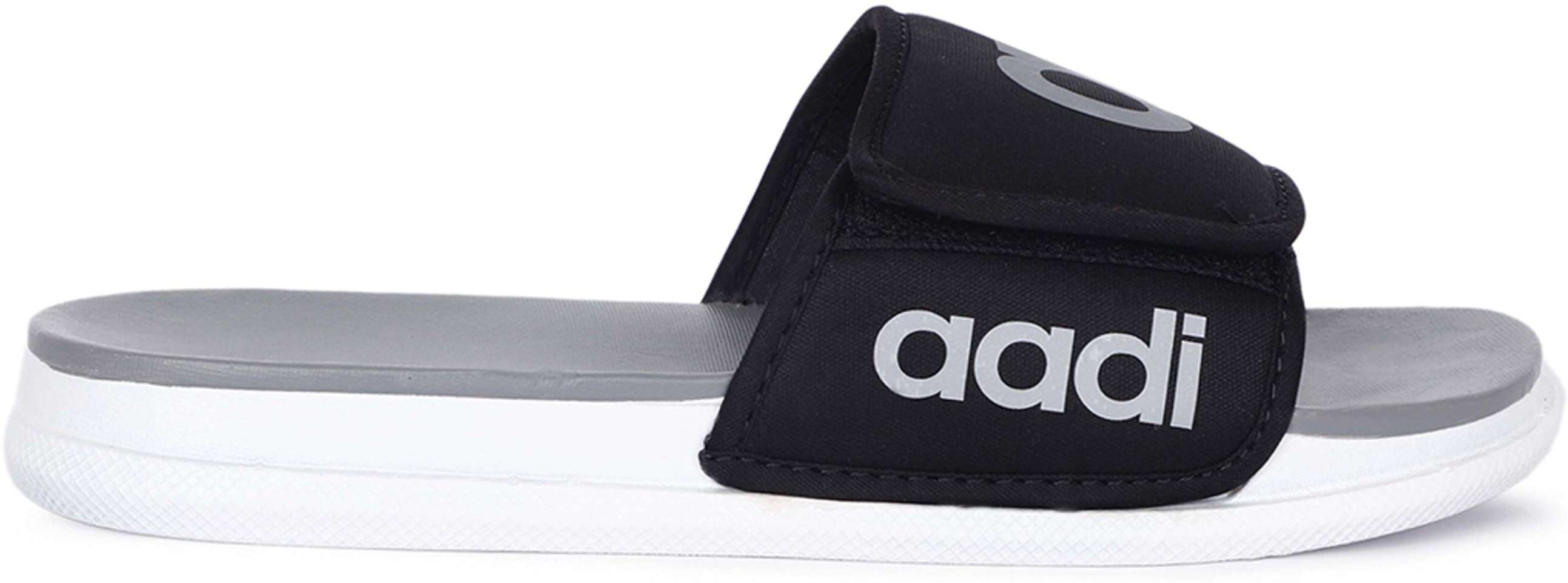 aadi Men Men's Grey Synthetic Leather Daily Casual Slider Slides - Buy aadi Men Men's Grey Synthetic Leather Daily Casual Slider Slides Online at Best Price - Shop Online for Footwears in India | Shopsy.in - Image 5
