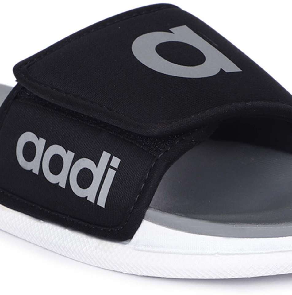aadi Men Men's Grey Synthetic Leather Daily Casual Slider Slides - Buy aadi Men Men's Grey Synthetic Leather Daily Casual Slider Slides Online at Best Price - Shop Online for Footwears in India | Shopsy.in - Image 6