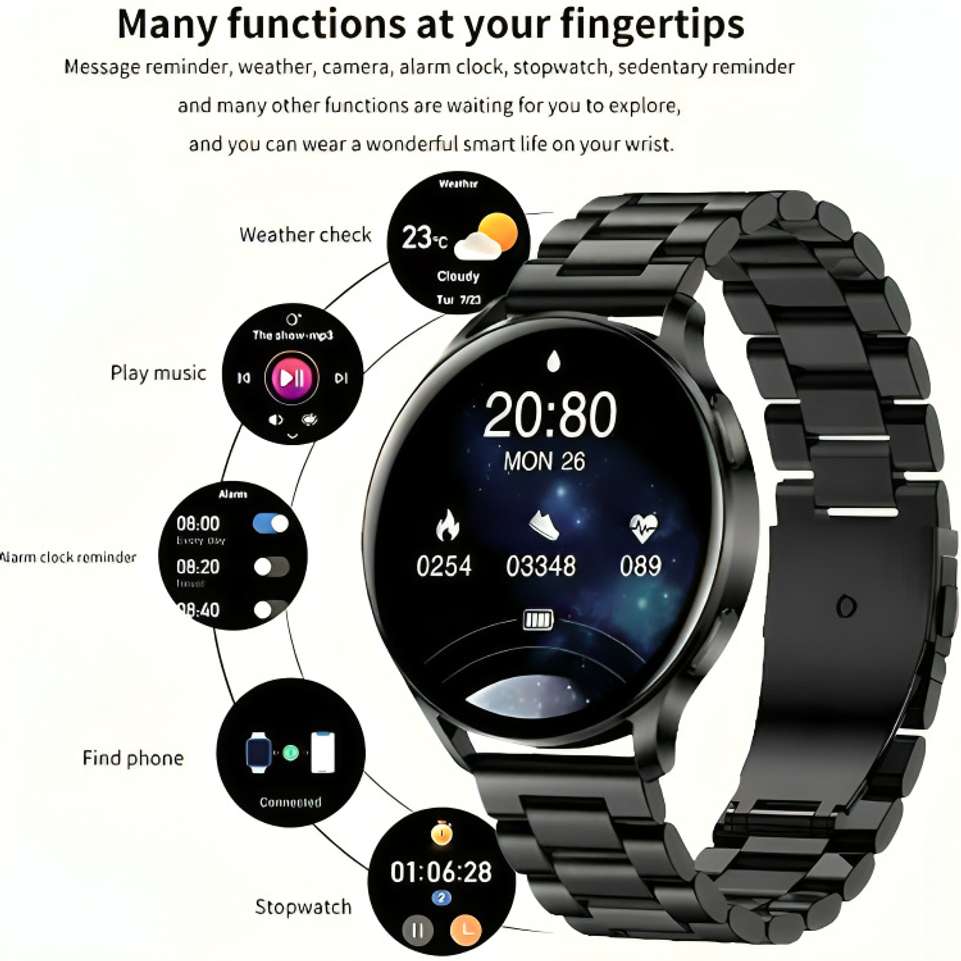Melbon Active 2 Premium Smartwatch with BT Calling, TWS Connect, Fitness Monitoring Smartwatch Price in India - Buy Melbon Active 2 Premium Smartwatch with BT Calling, TWS Connect, Fitness Monitoring Smartwatch online at Shopsy.in - Image 7